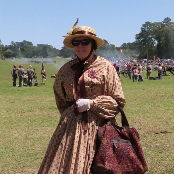 1860s Civil War Dress, Victorian, Living Historian, Reenactors 2 PC Period - Picture 5 of 5